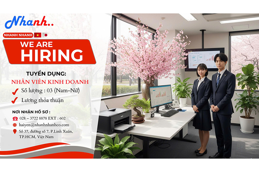 TUYỂN DỤNG NHÂN VIÊN KINH DOANH